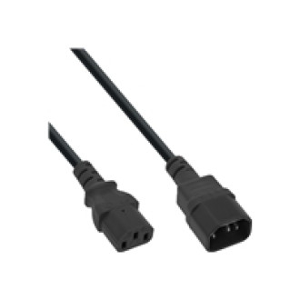 INLINE BULK 40er Kaltgeraeteverlaengerung C13 auf C14 schwarz 1,5m