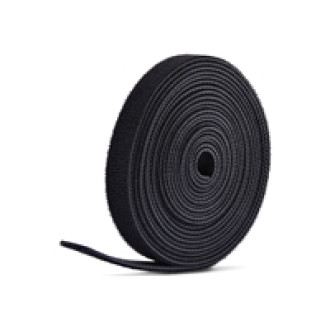STARTECH.COM 22,8m Klettbandrolle schwarz 12,7mm breit zuschneidbar wiederverwendbare Kabelbinder Klettverschluss Rolle