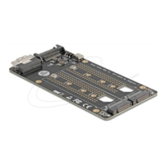 DELOCK SFF-8654 8i zu 2 x M.2 Key M NVMe SSD Konverter