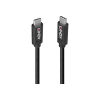 LINDY 1m USB 3.2 Typ C Kabel 20Gbit/s 100W PD GRS