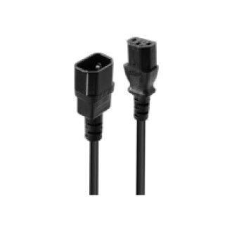 LINDY 1m IEC C14 an IEC C13 Mains Cable
