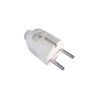 BACHMANN Schutzkontaktstecker braun bruchfest montierbar