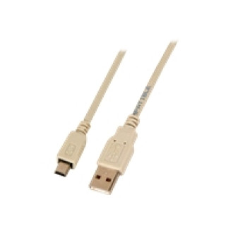 EFB USB2.0 Anschlusskabel A-Mini B 5polig St.-St. 0,5m grau Classic