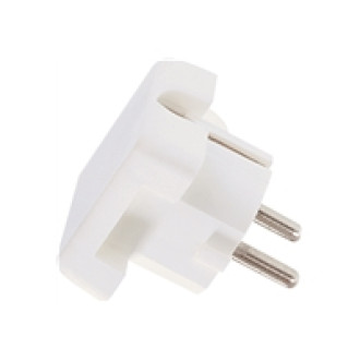 BACHMANN Schutzkontaktstecker weiss flache AusfUhrung montierbar