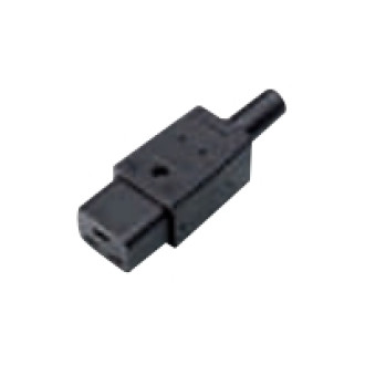 BACHMANN Kaltgerätekupplung IEC320 C19 16A/250VAC schwarz Schraubanschluss