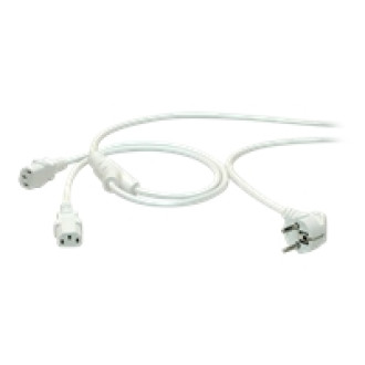 ROLINE Y-Netzanschlusskabel weiss 2m