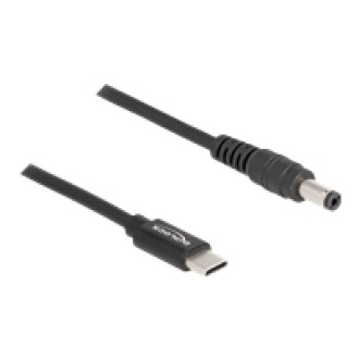 DELOCK Notebook Ladekabel USB Type-C Stecker zu 5,5 x 2,1mm Stecker