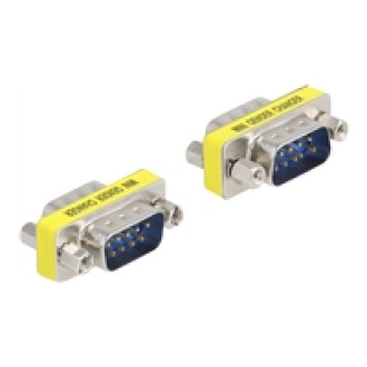 DELOCK D-Sub 9 Pin Gender Changer Stecker zu Stecker Muttern 2 Stuck