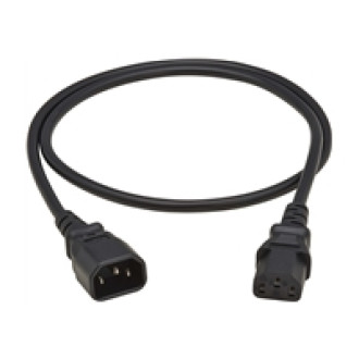 EATON TRIPPLITE PDU Power Cord C13 to C14 - 10A 250V H05VV-F 1M 3,28 FT. Black
