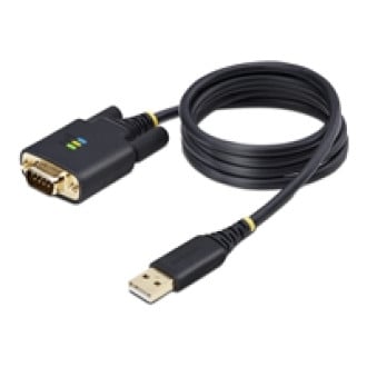 STARTECH.COM 1m USB auf Seriell Adapter COM-Retention FTDI USB-A zu DB9 Kabel USB RS232 Wechselbare Schrauben/Muttern