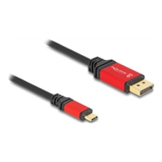 DELOCK ?USB Type-C zu DisplayPort Kabel DP Alt Mode 8K 30 Hz mit HDR Funktion 2m rot