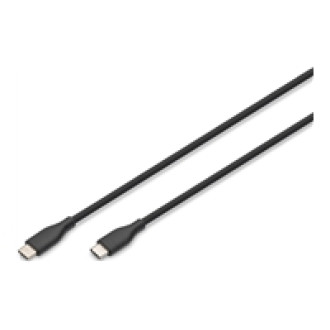 DIGITUS USB-C Silicone charging cable USB-C - USB-C 1m USB 2.0 60W black