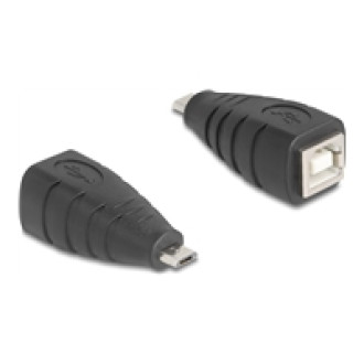 DELOCK USB 2.0 Adapter USB Typ Micro-B Stecker zu USB Typ-B Buchse