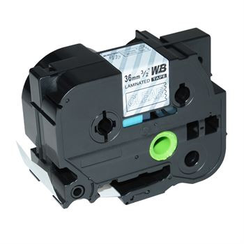 Alternativ-P-Touch für Brother TZE261 Weiß transparent