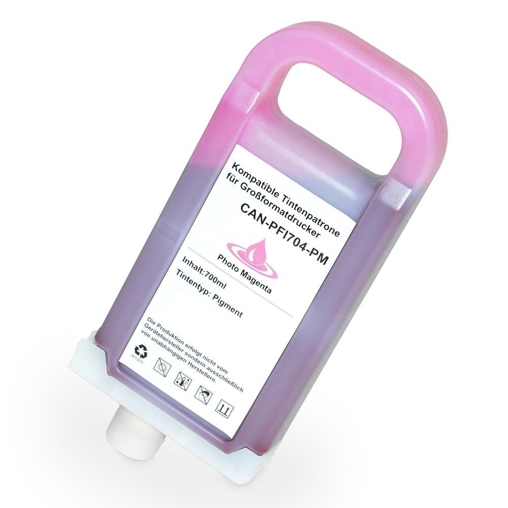 Set bestehend aus Alternativ-Tinte für CANON PFI-704 PC / 3865B005 photocyan, PM / 3866B005 photomagenta - Sparen Sie 6%