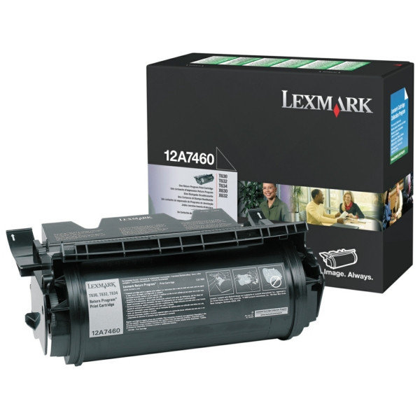 Original Toner Lexmark 0012A7460 schwarz