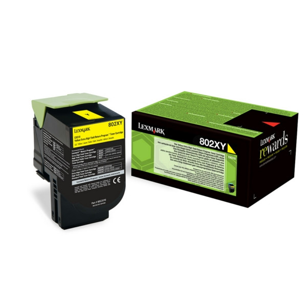 Original Toner Lexmark 0080C2XY0/802XY gelb