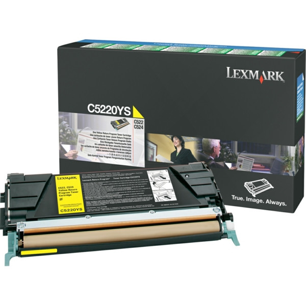 Original Toner Lexmark 00C5220YS gelb