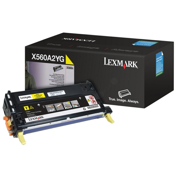 Original Toner Lexmark 00X560A2YG gelb