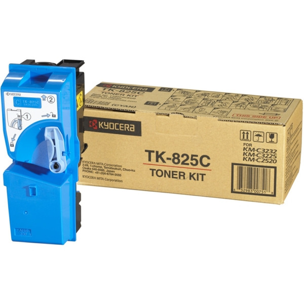 Original Toner Kyocera 02FZCEU0/TK-825 C cyan