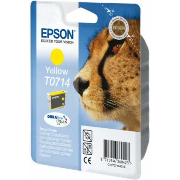 Original Tintenpatrone Epson 210289/T0714 gelb