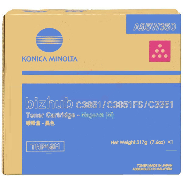 Original Toner Konica Minolta A95W350/TNP-49 M magenta