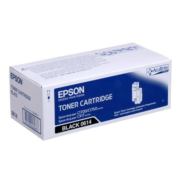 Original Toner schwarz Epson C13S050614/0614 schwarz