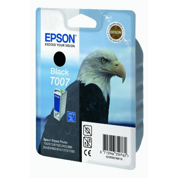 Original Tintenpatrone Epson C13T00740110/T007 schwarz