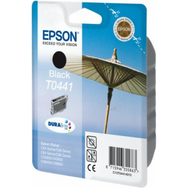 Original Tintenpatrone Epson C13T04414010/T0441 schwarz