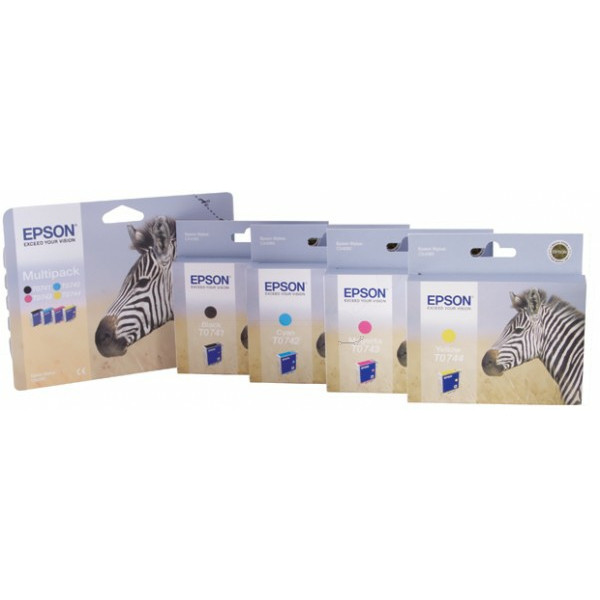 Original Tintenpatrone Epson C13T07414010/T0741 schwarz