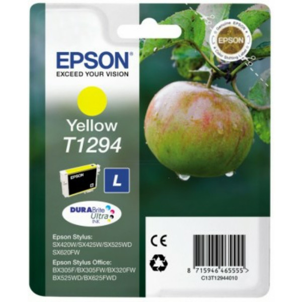 Original Tintenpatrone gelb Epson C13T12944012/T1294 gelb
