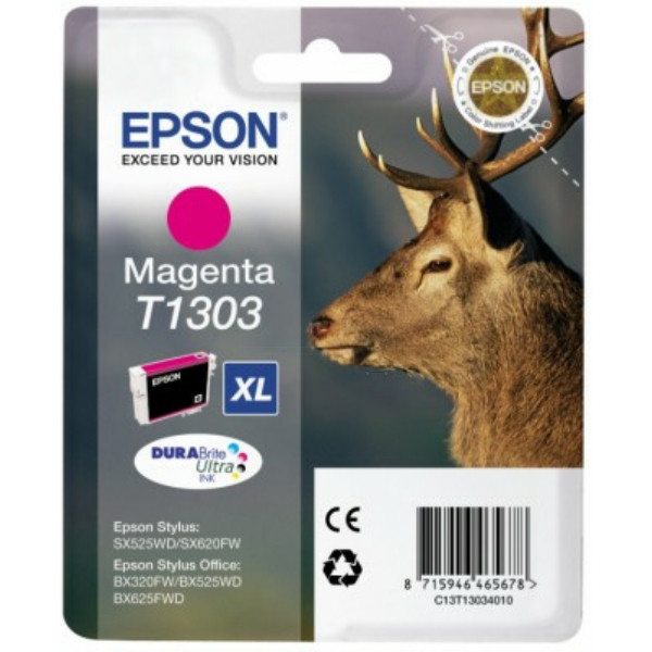 Original Tintenpatrone magenta Epson C13T13034010/T1303 magenta