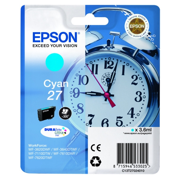 Original Tintenpatrone cyan Epson C13T27024010/27 cyan