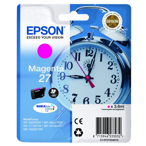 Original Tintenpatrone magenta Epson C13T27034010/27 magenta