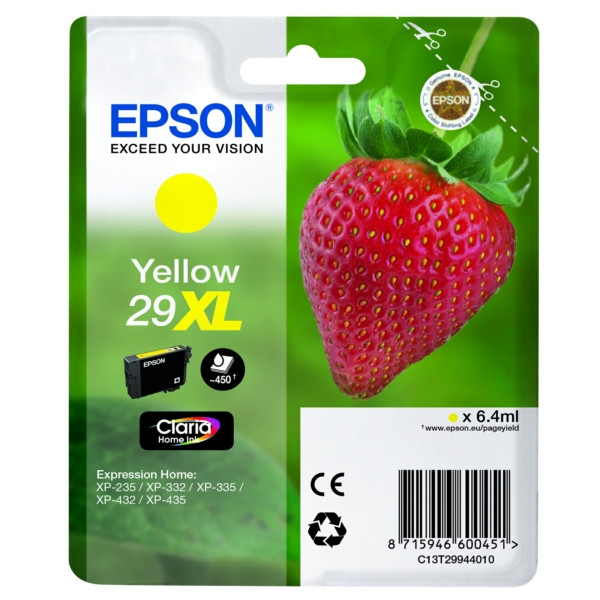 Original Tintenpatrone gelb Epson C13T29944012/29XL gelb