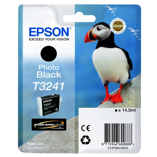 Original Tintenpatrone schwarz Epson C13T32414010/T3241 schwarz