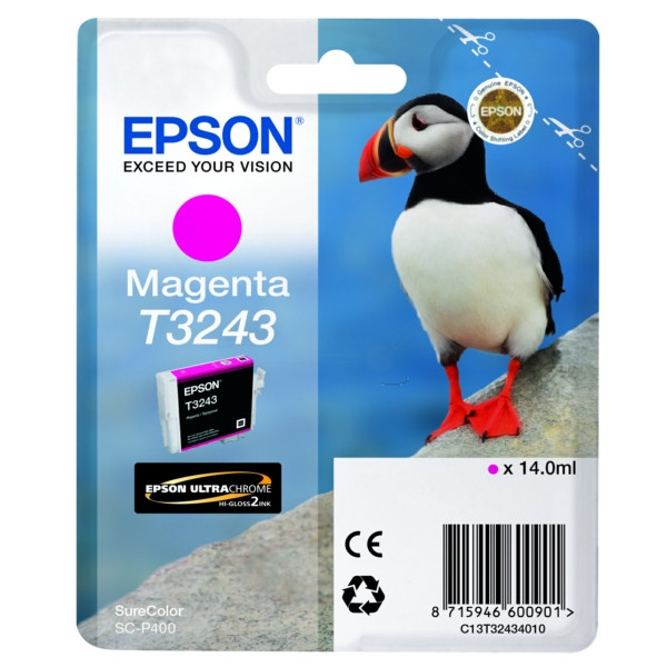 Original Tintenpatrone magenta Epson C13T32434010/T3243 magenta