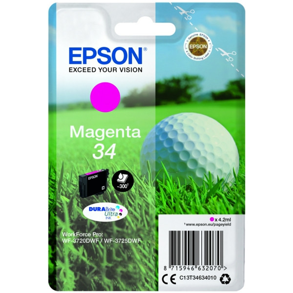 Original Tintenpatrone magenta Epson C13T34634010/34 magenta