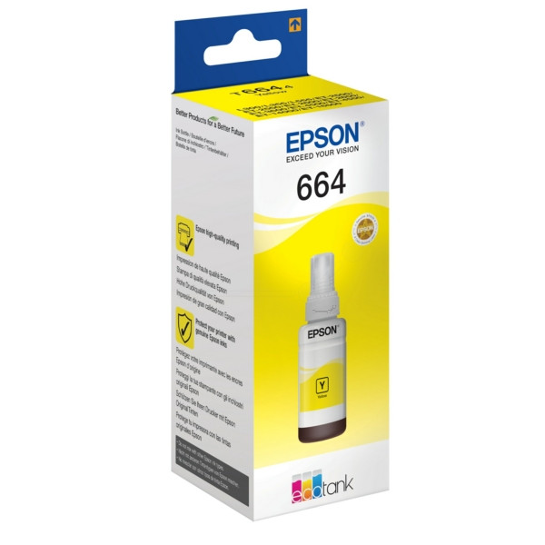 Original Tintenflasche gelb Epson C13T664440/664 gelb