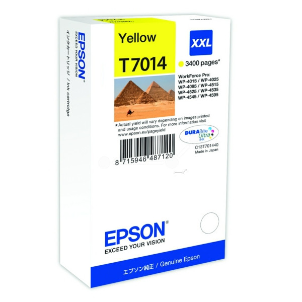 Original Tintenpatrone gelb Epson C13T70144010/T7014 gelb