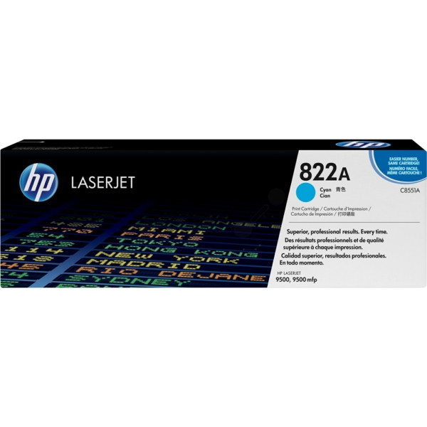 Original Toner HP C8551A/822A cyan