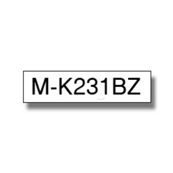 Original P-Touch Farbband Brother MK231 schwarz weiß