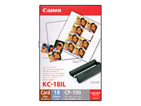 CANON KC-18IL Papier 8stk pro Blatt Stickerpapier fuer CP-100