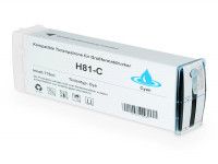 Bild fuer den Artikel IC-HPE81cy: Alternativ Tinte HP No. 81 C4931A in cyan