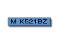 Original P-Touch Farbband Brother MK521 schwarz blau