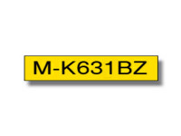 Original P-Touch Farbband Brother MK631BZ schwarz gelb