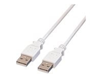 VALUE USB 2.0 Kabel Typ A-A weiss 0,8m