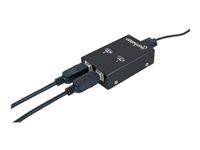 MANHATTAN 2-Port USB 2.0-Umschalter Zum Teilen eines USB-Geraetes Umschalten per Tastaturkuerzel oder per Tastendruck am Geraet