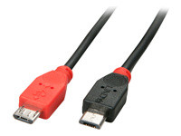 LINDY USB 2.0 Kabel Typ Micro-B / Micro-B OTG 0,5m Micro-B Stecker an Micro-B Stecker