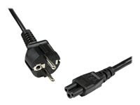 STARTECH.COM 2m 3 Prong Laptop Power Cord Schuko CEE7 to C5 Clover Leaf Power Cable Lead